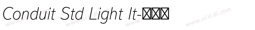 Conduit Std Light It字体转换